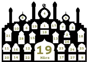 Vorschau - Mal- und Bastelvorlagen - Ramadan Kalender 2026 *Ausmalbild* - Seite 3