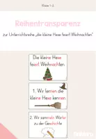 Vorschau - Poster - Reihentransparenz zur Unterrichtsreihe "Die kleine Hexe feiert Weihnachten" - Deckblatt