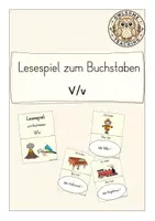 Vorschau - Spiele - Lesespiel zum Buchstaben V/v (Kl. 1/2) - Deckblatt