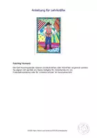 Vorschau - Arbeitsblätter - Kunst Fasching, Ausmalbilder Figuren, Grundschule - Seite 3