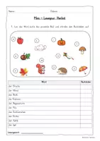 Vorschau - Arbeitsblätter - Mini-Lesespur: Herbst (Kl. 1/2) - Seite 2