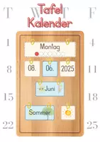 Vorschau - Poster - Kalenderkarten für Tafel, Sitzkreis oder DIY-Holzbrett - Deckblatt
