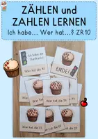 Vorschau - Spiele - Ich habe.. Wer hat..? Cupcake, Zahlenraum 10 - Deckblatt