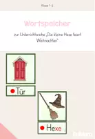 Vorschau - Poster - Wortspeicher zur Unterrichtsreihe "Die kleine Hexe feiert Weihnachten" - Deckblatt