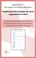 Vorschau - Arbeitsblätter - Schreibplan für einen argumentativen Brief / Argumentieren: Den eigenen Standpunkt begründen (Klasse 5/6) - Deckblatt