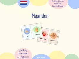 Voorbeeld - Maanden in A5 formaat - Voorblad