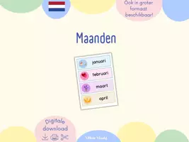 Voorbeeld - Maanden in klein formaat - Voorblad