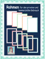 Vorschau - selbst erstellte Cliparts/Grafiken - Rahmen mit und ohne Hintergrund für den privaten und kommerziellen Gebrauch - Deckblatt