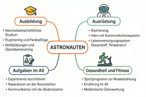 Vorschau - Arbeitsblätter - Lernposter + Arbeitsblatt zum Thema "Astronaut" + Onlineübung & MP3 + Mindmap + Infografik - Seite 3