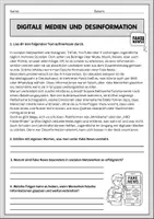 Vorschau - Arbeitsblätter - Fake News Klasse 8, 9, 10: Soziale Medien & Medienkompetenz - Seite 1