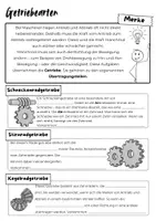 Vorschau - Arbeitsblätter - Getriebearten - Arbeitsblatt / Merkblatt - Seite 1