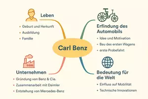 Vorschau - Arbeitsblätter - Arbeitsblatt zum Thema "Carl Benz" + Onlineübung & MP3 + Mindmap + Infografik - Seite 3