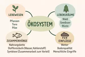 Vorschau - Arbeitsblätter - Arbeitsblatt "Ökosystem" + Onlineübung & MP3 + Mindmap + Infografik - Seite 3