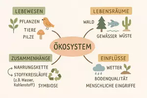 Vorschau - Arbeitsblätter - Arbeitsblatt "Ökosystem" + Onlineübung & MP3 + Mindmap + Infografik - Seite 2