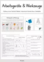 Vorschau - Stundenentwürfe - Werkzeuge und Arbeitsgeräte auf dem Bauernhof - Deckblatt