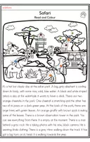 Vorschau - Arbeitsblätter - Safari - Read and Colour - Seite 2