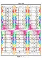 Vorschau - Fördermaterial/Inklusion - Multiplikationstafeln Farbig und Schwarzweiß - Seite 3