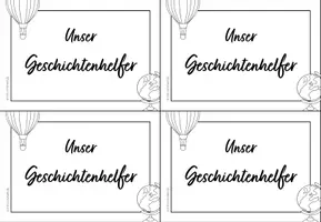Vorschau - Fördermaterial/Inklusion - Geschichtenhelfer Aufsatzhilfe (schwarz/weiß) - Seite 2