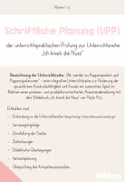 Vorschau - Stundenentwürfe - UPP für das Fach Deutsch "Ich knack die Nuss" - Deckblatt