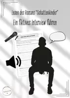 Vorschau - Stundenentwürfe - Lesen des Romans "Schattenkinder" - Ein fiktives Interview führen (Deutsch, Klasse 6-8) - Deckblatt