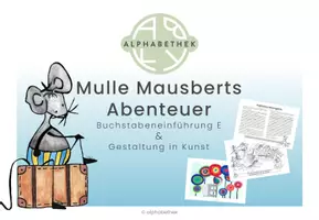 Vorschau - Stundenentwürfe - Buchstabeneinführung E & Gestaltung in Kunst - Seite 1