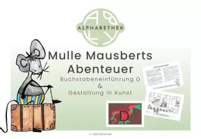 Vorschau - Stundenentwürfe - Buchstabeneinführung D & Gestaltung in Kunst - Seite 1