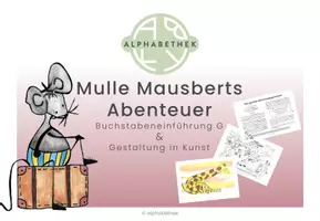 Vorschau - Stundenentwürfe - Buchstabeneinführung G & Gestaltung in Kunst - Seite 1