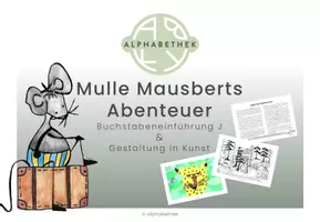 Vorschau - Stundenentwürfe - Buchstabeneinführung J & Gestaltung in Kunst - Seite 1