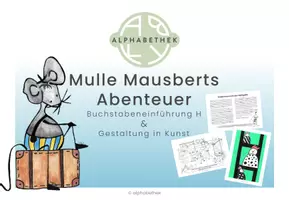 Vorschau - Stundenentwürfe - Buchstabeneinführung H & Gestaltung in Kunst - Seite 1