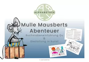 Vorschau - Stundenentwürfe - Buchstabeneinführung Qu & Gestaltung in Kunst - Seite 1