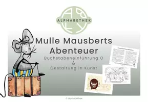 Vorschau - Stundenentwürfe - Buchstabeneinführung O & Gestaltung in Kunst - Seite 1