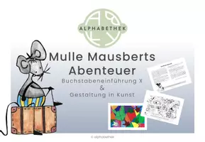 Vorschau - Stundenentwürfe - Buchstabeneinführung X & Gestaltung in Kunst - Seite 1