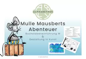 Vorschau - Stundenentwürfe - Buchstabeneinführung W & Gestaltung in Kunst - Seite 1