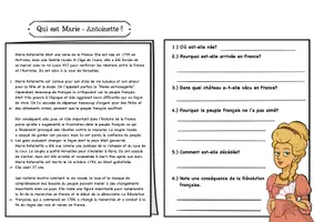 Vorschau - Arbeitsblätter - Qui est Marie-Antoinette? - 2 in 1 Lesen & Hören - Seite 1