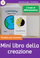 anteprima - Materiale per pittura e bricolage - Mini libro della creazione – 6 livelli di differenziazione per l’educazione religiosa - Pagina di copertina