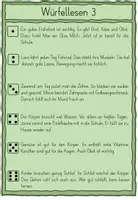 Vorschau - Aufgabenkarten - Würfellesen Niveau 4 (Klasse 3/4) (geeignet für Lesestationen) - Seite 3
