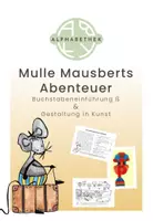 Vorschau - Stundenentwürfe - Buchstabeneinführung ß & Gestaltung in Kunst - Deckblatt