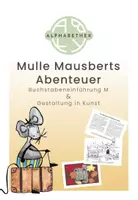 Vorschau - Stundenentwürfe - Buchstabeneinführung M & Gestaltung in Kunst - Deckblatt