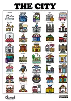 Aperçu - Feuilles d'exercices - THE CITY – Visual Dictionary & Word Search (40 Words) - Page 1