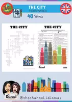 Vista previa - Tarjetas / Manipulativos - THE CITY – Crossword (40 Words) - Portada
