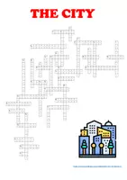 Aperçu - Feuilles d'exercices - THE CITY – Crossword (40 Words) - Page 3