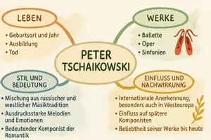 Vorschau - Arbeitsblätter - Lernposter + Arbeitsblätter zum Thema "Peter Tschaikowski" + Lösung & MP3 + Mindmap + Infografik - Seite 3