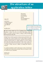 Vorschau - Arbeitsblätter - APPLICATION LETTERS - the structure - Seite 3