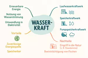 Vorschau - Arbeitsblätter - Arbeitsblatt "Wasserkraft" + Onlineübung & MP3 + Mindmap + Infografik - Seite 2