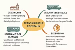 Vorschau - Arbeitsblätter - Lernposter + Arbeitsblätter zum Thema "Transsibirische Eisenbahn" + Lösung & MP3 + Mindmap + Infografik - Seite 3