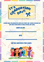 Vista previa - Tarjetas / Manipulativos - INVITACIONES PARA GRADUACIÓN INFANTIL - página 2