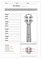 Vorschau - Arbeitsblätter - Ukulele für Anfänger - Einführung der Akkorde - Deckblatt
