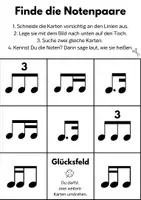 Vorschau - Spiele - Rhythmusspiel: Finde die Noten- und Pausenpaare (Vorlagen) - Seite 2