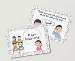 Vorschau - Bildkarten - Philo-Assistent:in Moderationskarten - Deckblatt