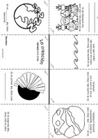 Vista previa - Manualidades / Dibujos para colorear - MiniLibro de la Creación | Génesis 1 | Actividad bíblica - página 3